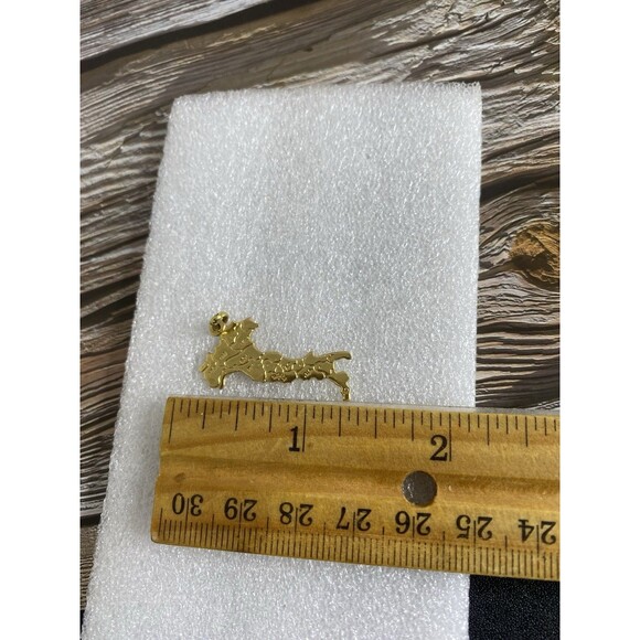 18kt Gold Map European Stamped 750 AR 2.74 Grams Wearable Not Scrap - Picture 5 of 8